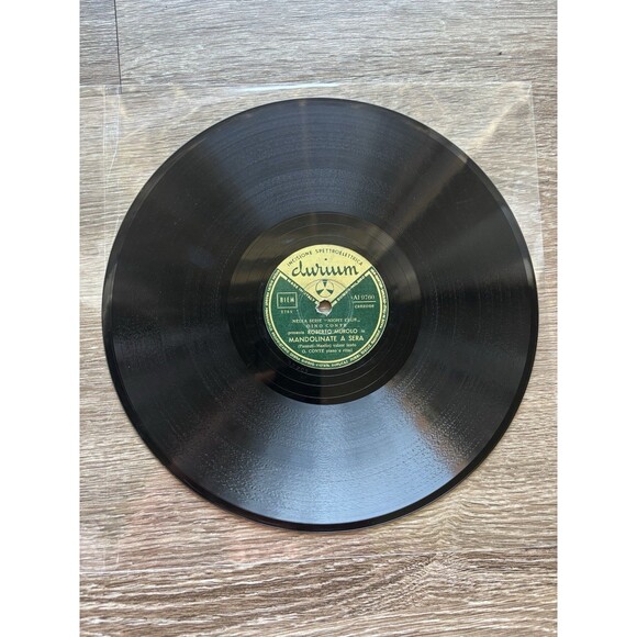 Roberto Murolo Mandolinate a Sera & Cara Piccina - Durium VTG 78 RPM Record - Picture 1 of 2
